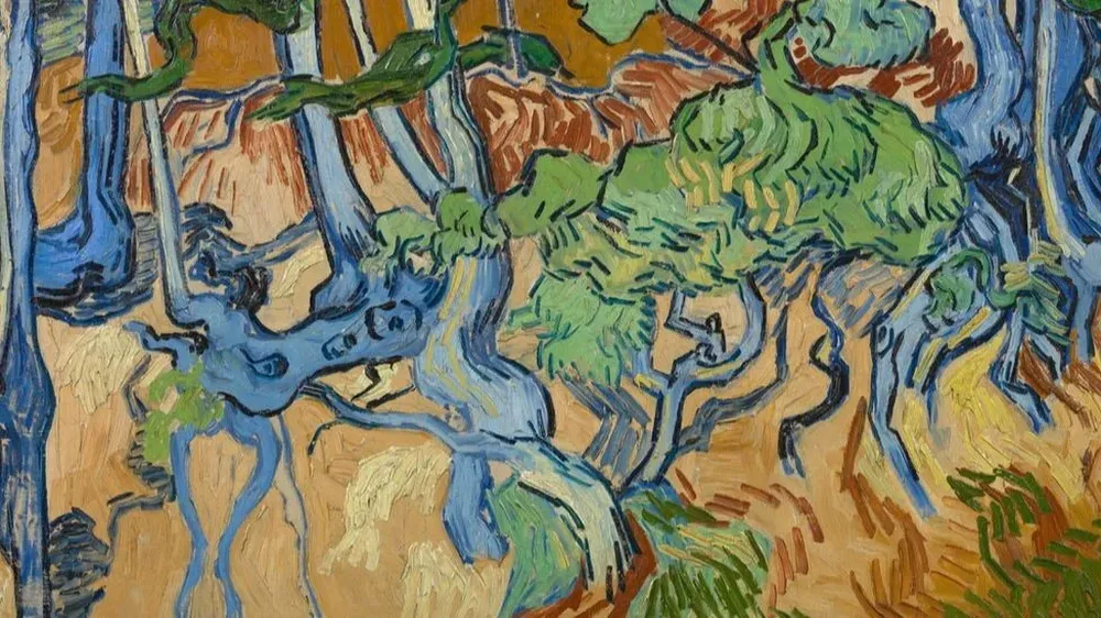 Raíces de árboles es probablemente la última obra que pintó Vincent Van Gogh