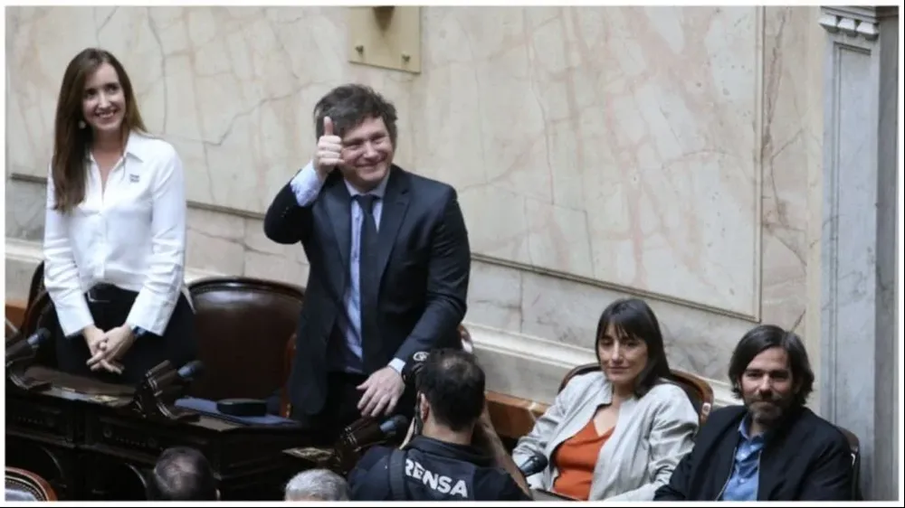 Milei y Villarruel en el Congreso