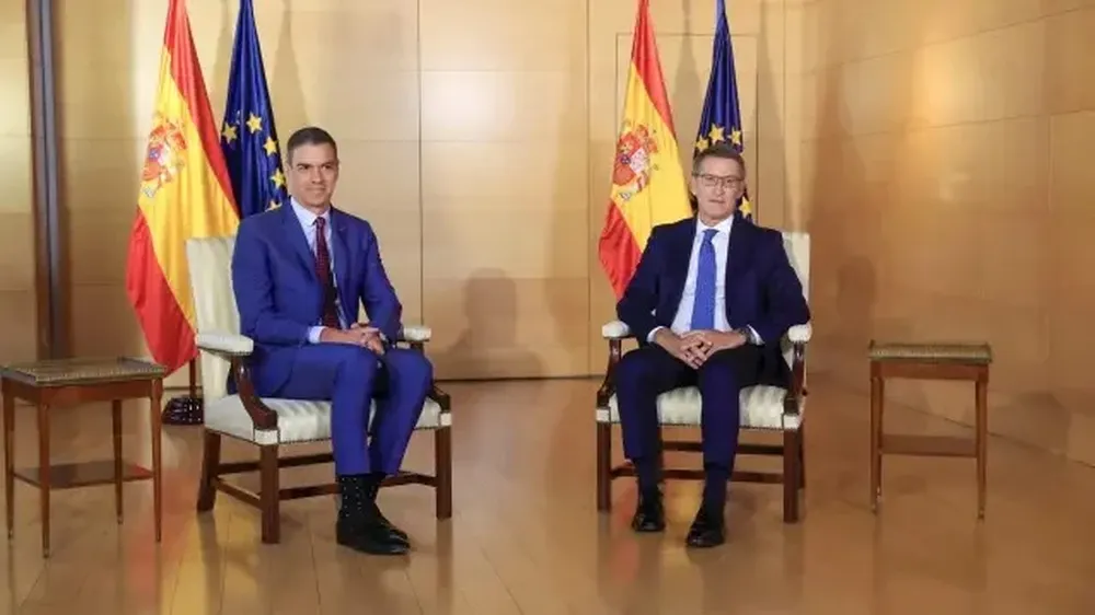 PedroSánchez y Alberto Núñez Feijóo.