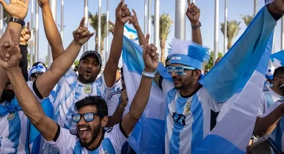 Hinchas en Qatar