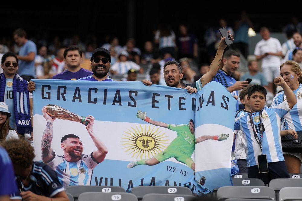 Hinchas de Argentina