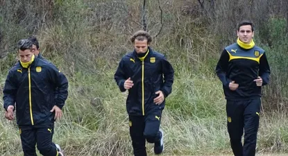 Forlán comenzó a entrenar en Peñarol