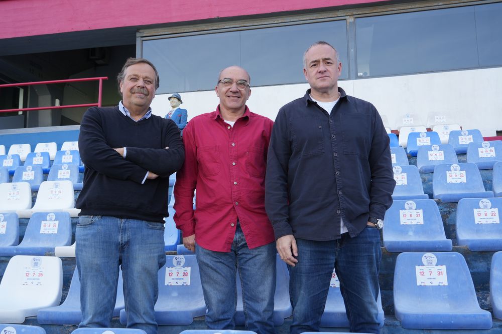 Ricardo Supparo, Santiago Aldabalde y Marcelo Venturino, de la comisión de Patrimonio y Obras de Nacional y que trabajan sobre el Master Plan del Gran Parque Central Ricardo Supparo, Santiago Aldabalde y Marcelo Venturino, de la comisión de Patrimonio y Obras de Nacional y que trabajan sobre el Master Plan del Gran Parque Central