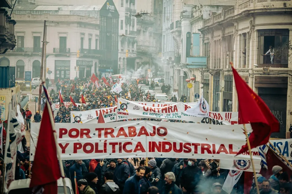 Movilización de Untmra (Archivo).