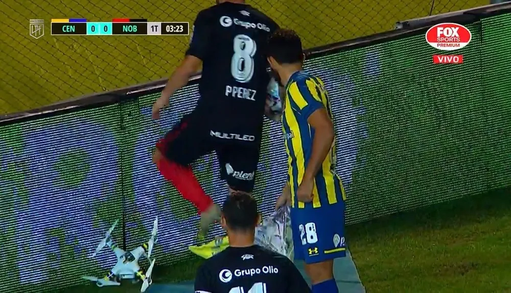 El drone que apareció en el clásico Rosario Central - Newells