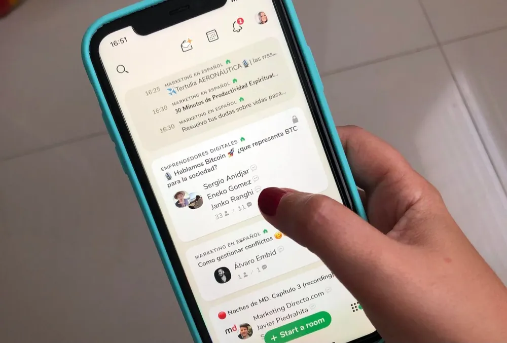 Así funciona la nueva red social Clubhouse