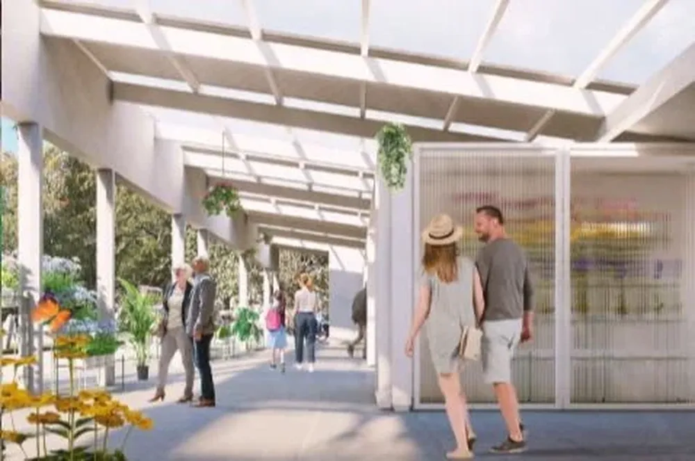 Ilustración nuevo Mercado de Flores