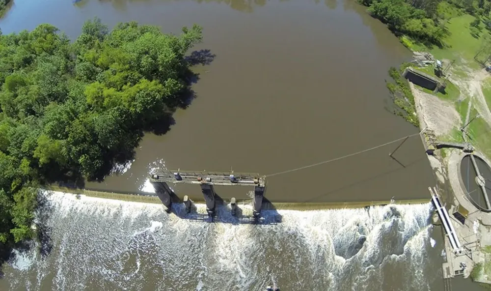 Represa Aguas Corrientes en Canelones