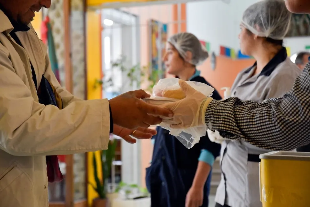 Viandas escolares entregadas en pandemia. Archivo