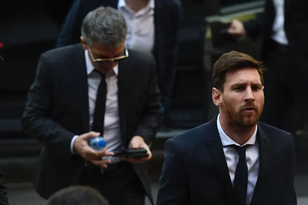 Messi y su padre
