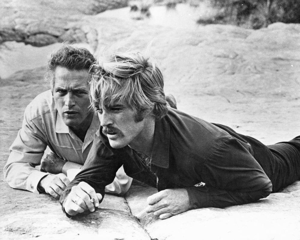 Robert Redford y Paul Newman en los inicios de su famosa dupla cinematográfica.