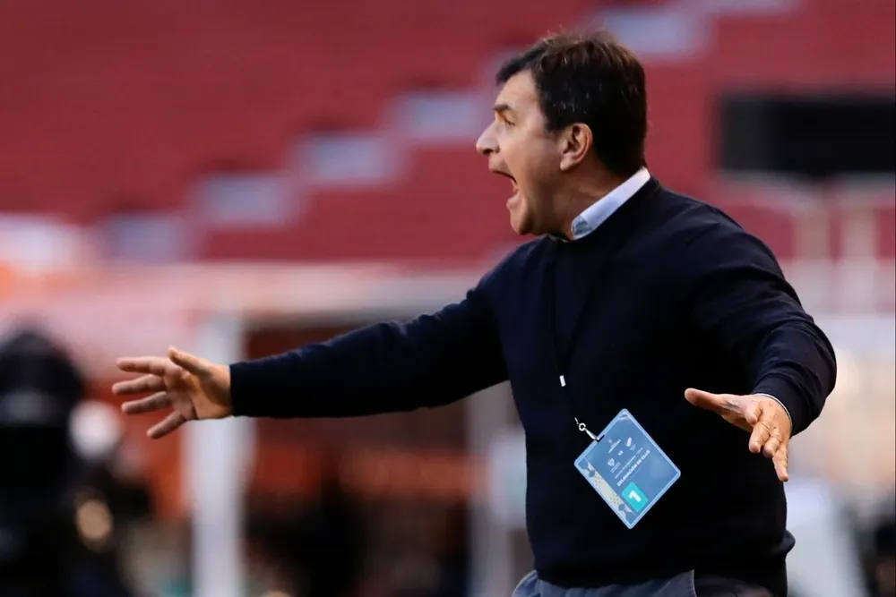 Jorge Giordano en su etapa como entrenador de Nacional