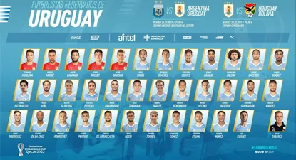 Reserva de Tabárez para los partidos de Uruguay ante Argentina y Bolivia por Eliminatorias