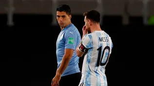El último clásico entre Uruguay y Argentina jugado en el Monumental de Núñez