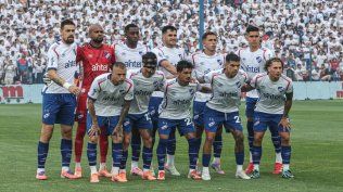 Equipo titular de Nacional que comenzó jugando la segunda final de la Liga AUF Uruguaya 2025