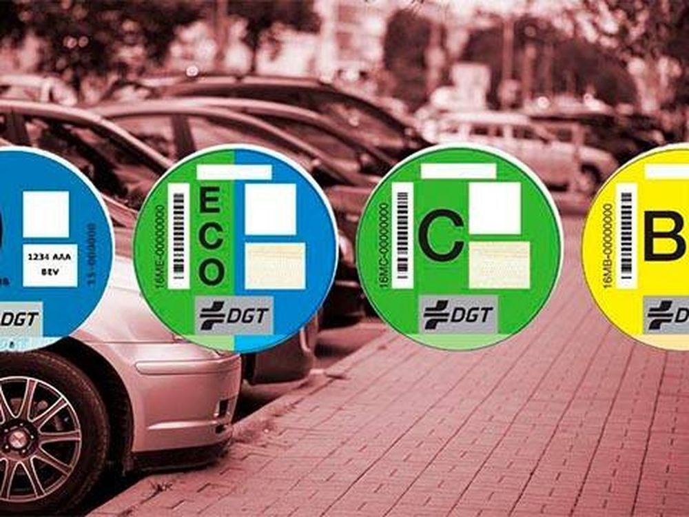 Etiquetas medioambientales en los vehículos de España.&nbsp;