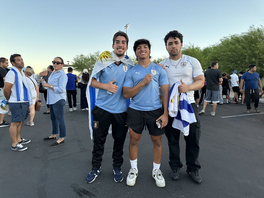 Hinchas uruguayos en Las Vegas