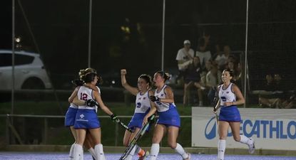 El Observador | 20250404 Biguá, hockey sobre césped, triunfo ante Old Christians. Foto: @bigua_hockey