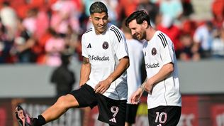 Luis Suárez y Lionel Messi en Panamá