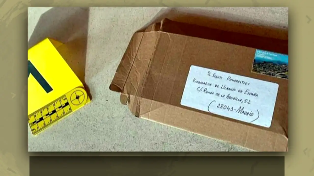 La carta bomba enviada a la Embajada de Ucrania