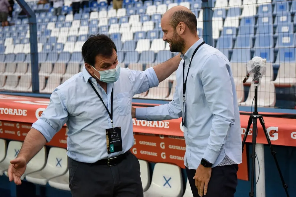Girodano y Ramírez, los DTs en el Parque Central