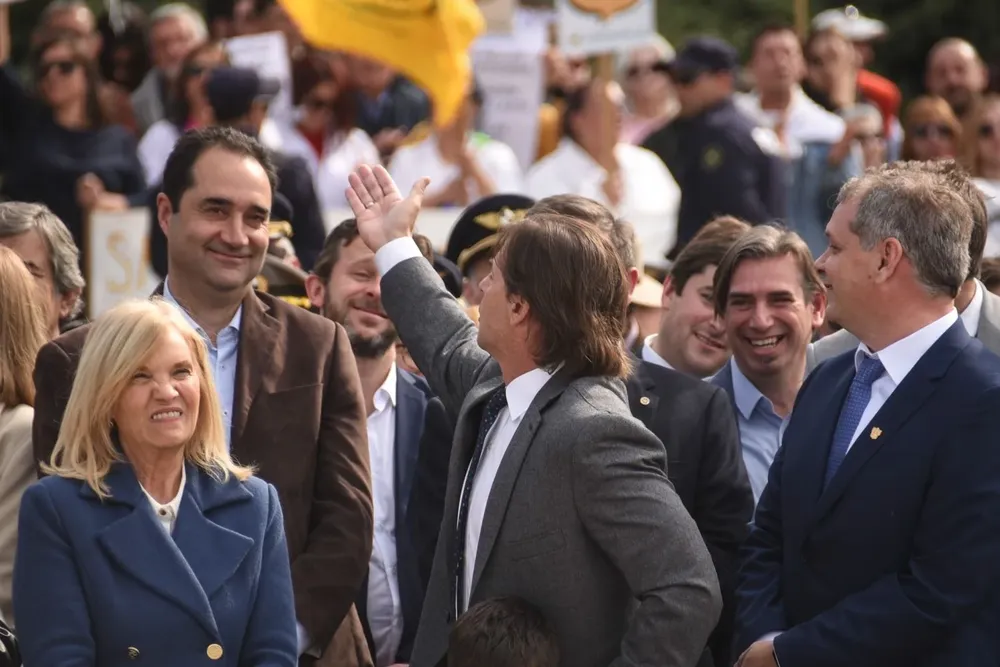 Lacalle Pou recibió insultos en Florida este jueves