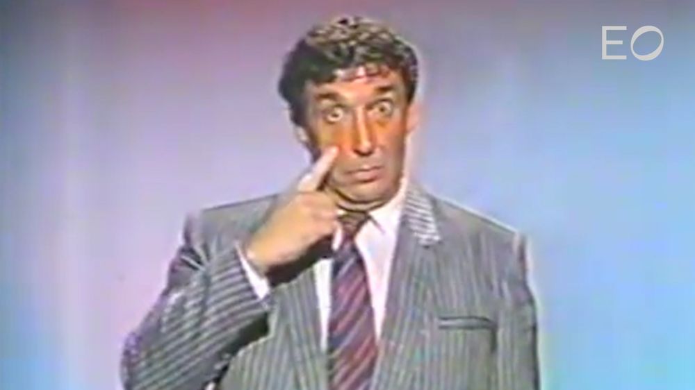 Cacho de la Cruz en El show del mediodía, programa histórico de la televisión uruguaya