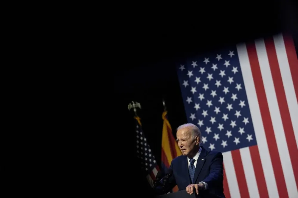 Algo peligroso está sucediendo en Estados Unidos, advirtió Biden en su discurso.