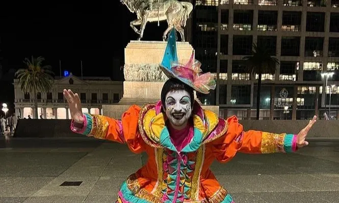 Gastón Rusito González en el Carnaval 2023 con La Nueva Milonga
