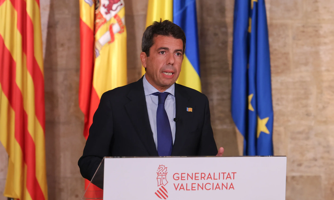 El presidente de la Generalidad Valenciana, Carlos Mazón.