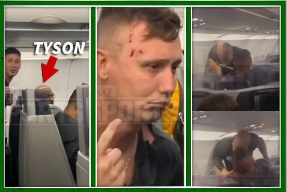 Así quedó el pasajero golpeado por Tyson
