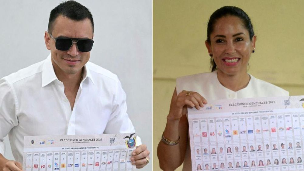 Daniel Noboa y Luisa González