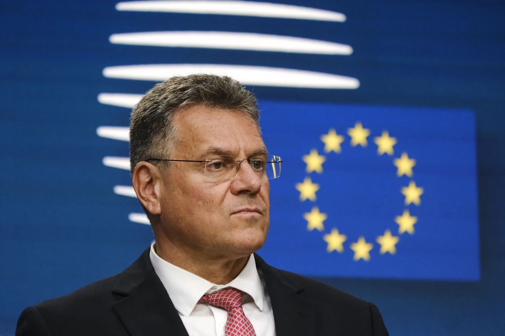 El comisario de Comercio de la UE, Maros Sefcovic. EUROPA PRESS
