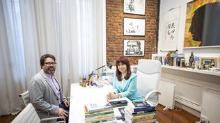 El intendente de Montevideo, Mauricio Zunino, y la expresidenta argentina Cristina Fernández de Kirchner