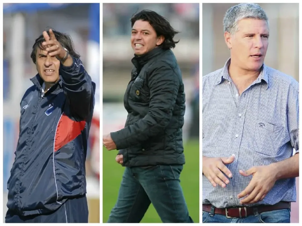 Luis González, Marcelo Gallardo y Álvaro Gutiérrez