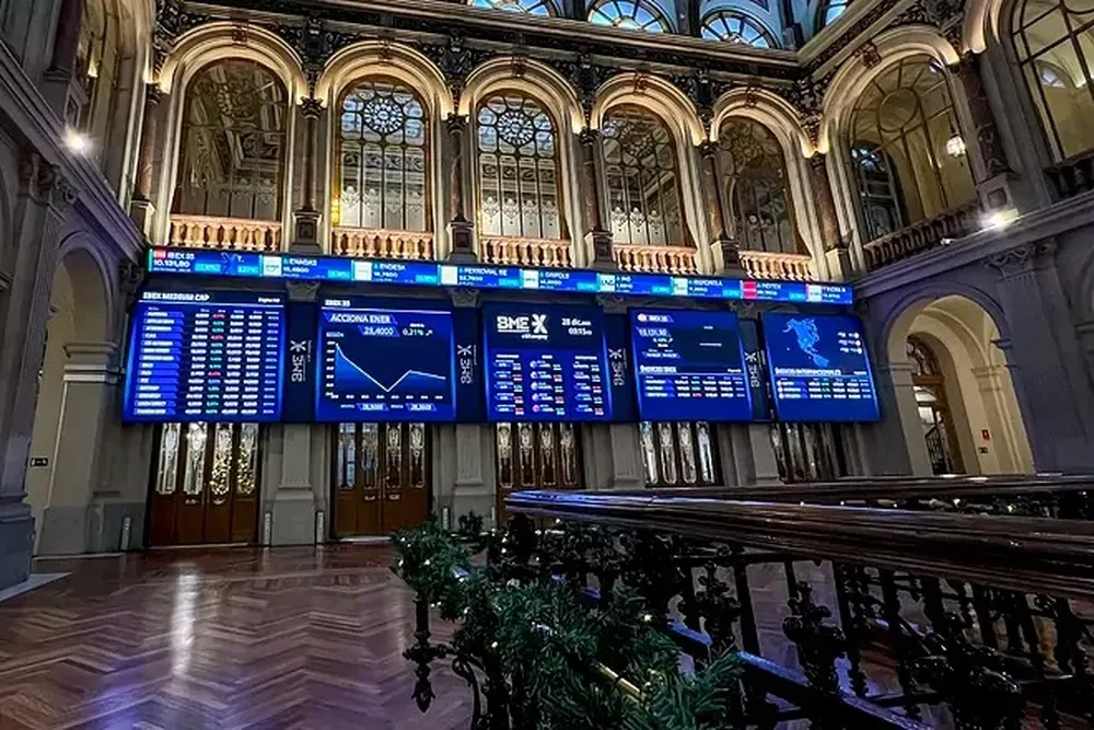 Interior de la Bolsa de Madrid