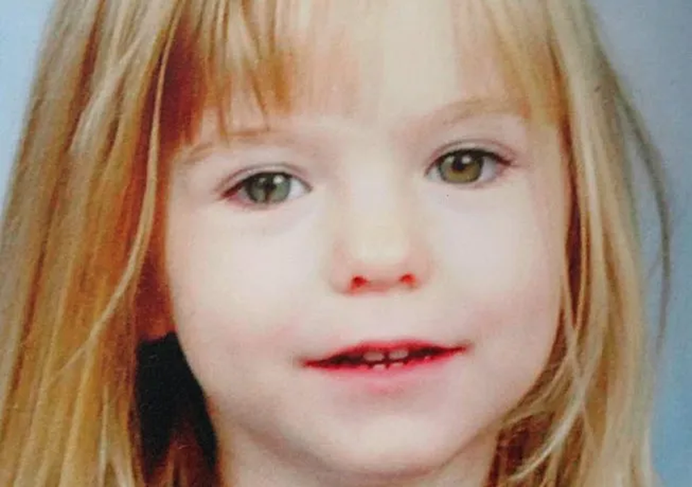 Madeleine McCann,&nbsp; desaparecida en 2007 en Praia da luz.