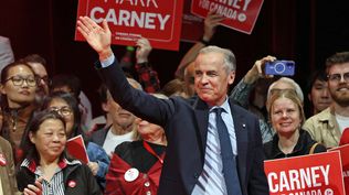 Mark Carney ante sus seguidores tras la victoria electoral