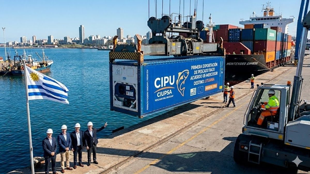 Acuerdo con la Unión Europea: partió de Uruguay el primer embarque de pescado con arancel cero rumbo a Lituania