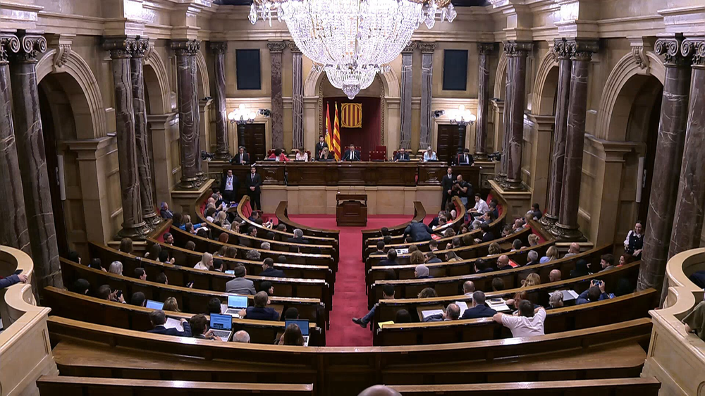 El Parlamento catalán.