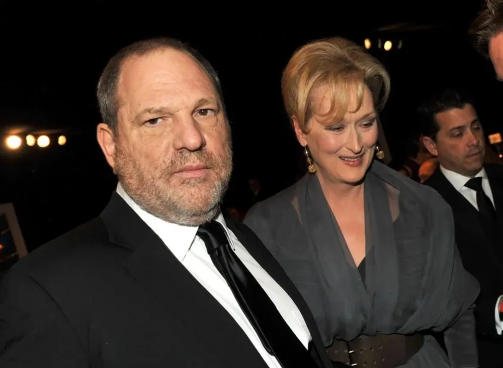 Harvey Weinstein junto a Meryl Streep