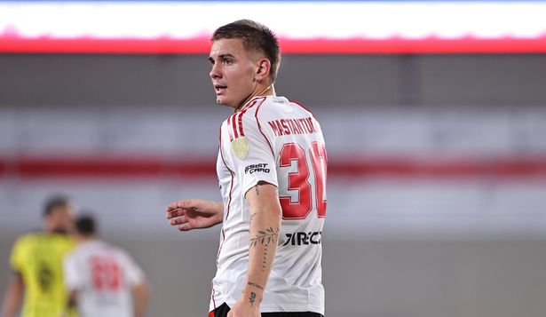 Franco Mastantuono, jugador de River Plate.