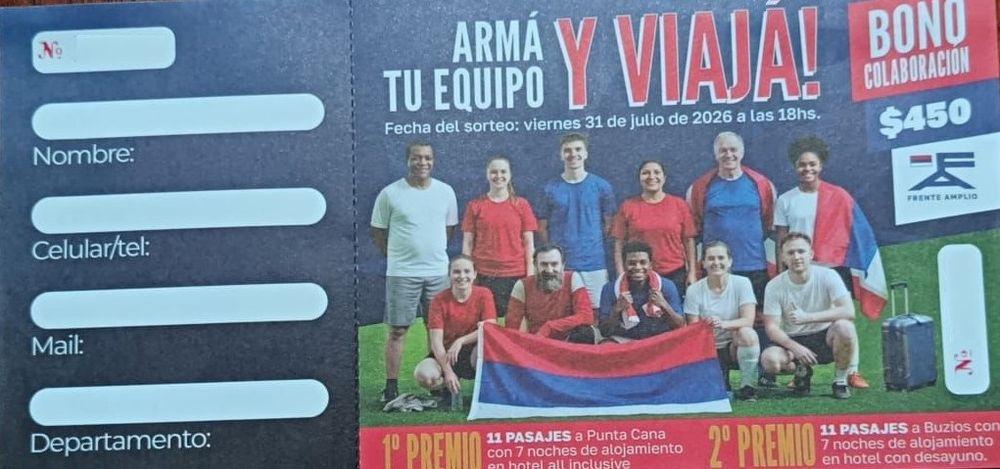 La rifa que vendía el Frente Amplio
