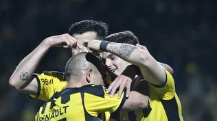 El festejo de Peñarol ante City Torque