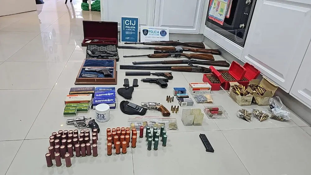 Se secuestraron 12 armas de fuego y municiones