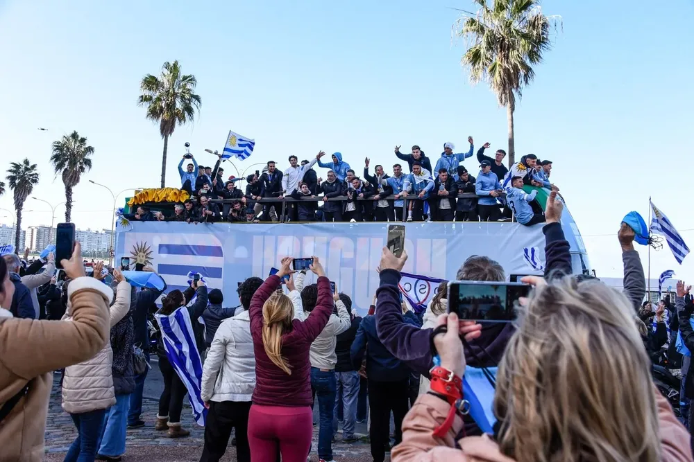 Festejos en la rambla por el campeonato mundial sub 20