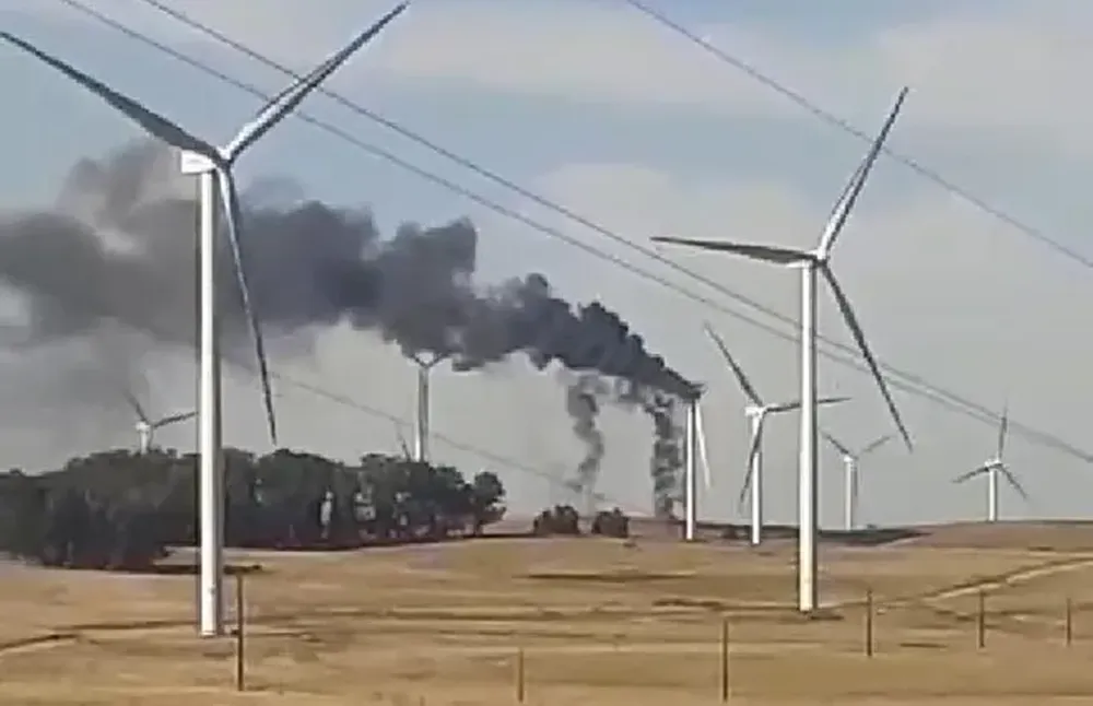 Incendio de molino en Valentines