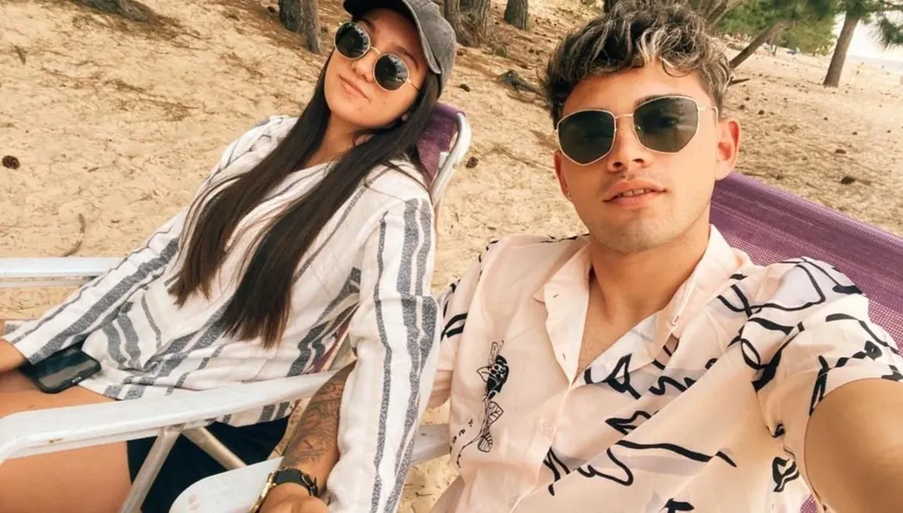 Nahuel Herrera con su novia, Nadia