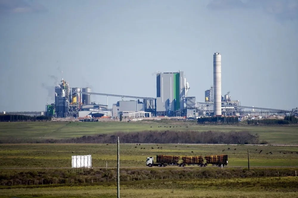 La planta de UPM en Pueblo Centenario. Archivo