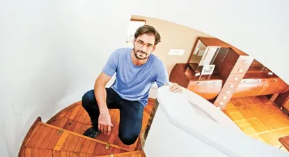 Matteo Fogale en la Casa Museo Vilamajó